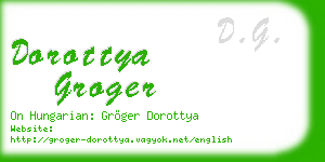 dorottya groger business card